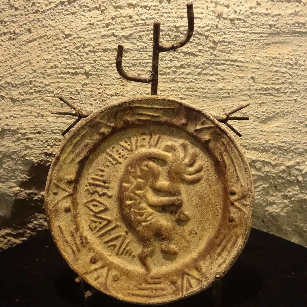 Kokopelli Stoneware Collectible Plate with Stand